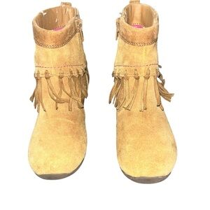 Stride Rite Tan Leather Moccasin Boots Size 12